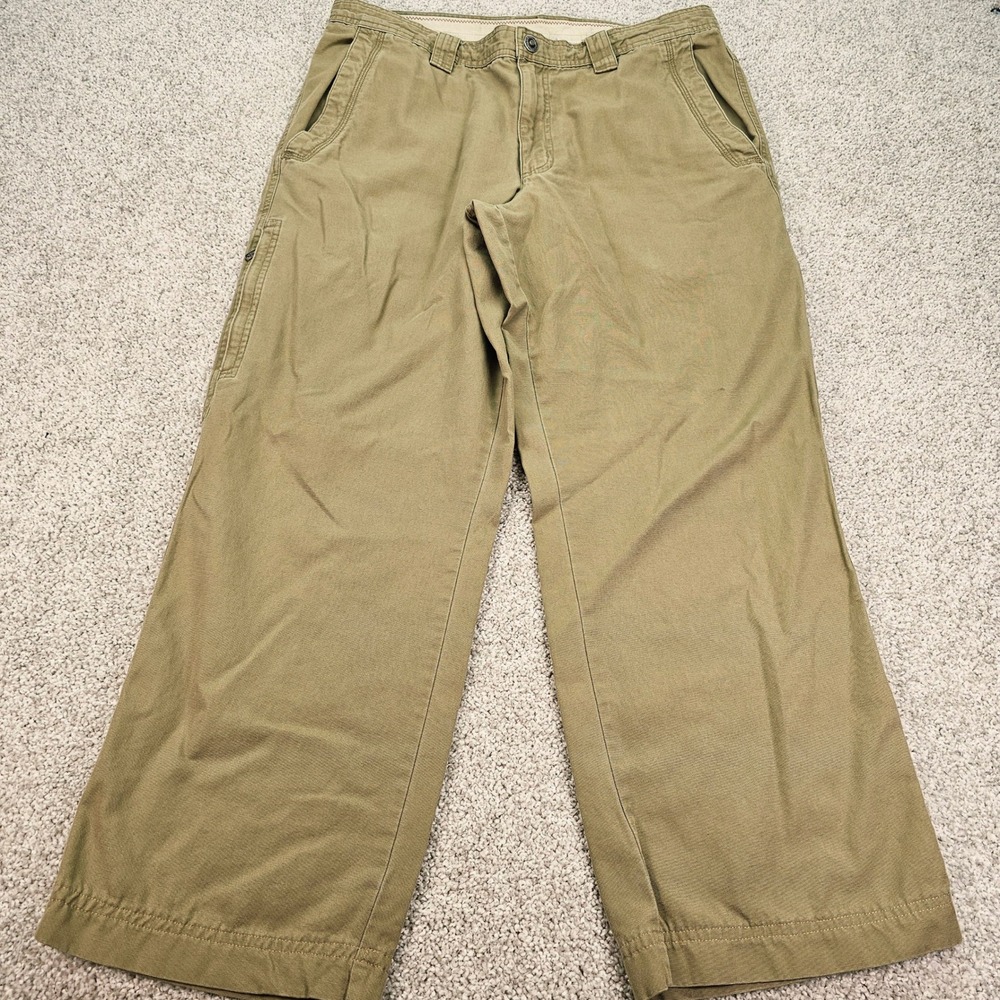 Columbia Men's Khaki Cargo Pants Size 36 Relaxed Fit Cotton - Picture 1 of 6